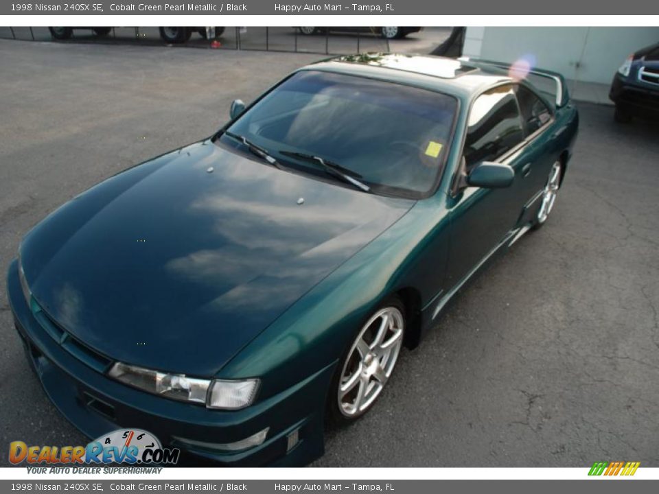 1998 Nissan 240SX SE Cobalt Green Pearl Metallic / Black Photo #4