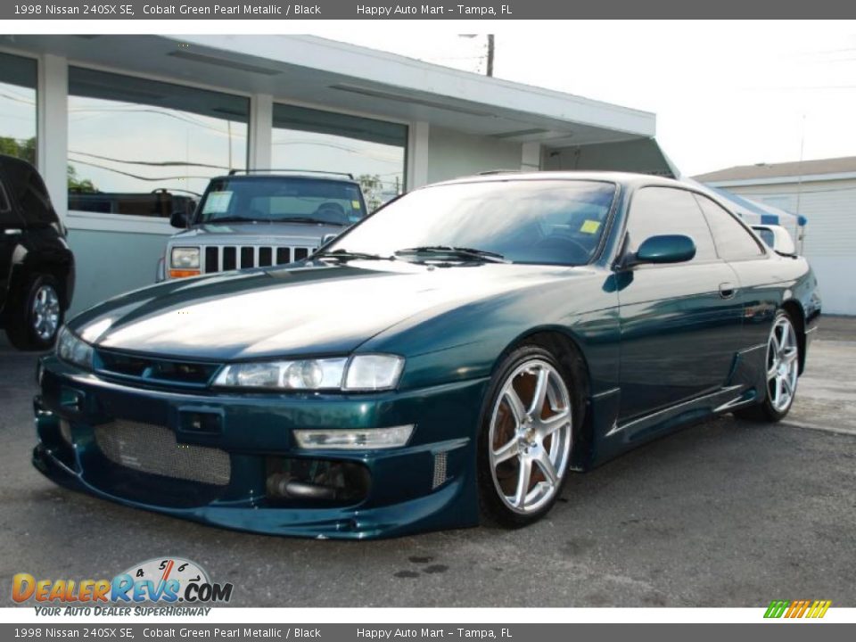 1998 Nissan 240SX SE Cobalt Green Pearl Metallic / Black Photo #10 ...