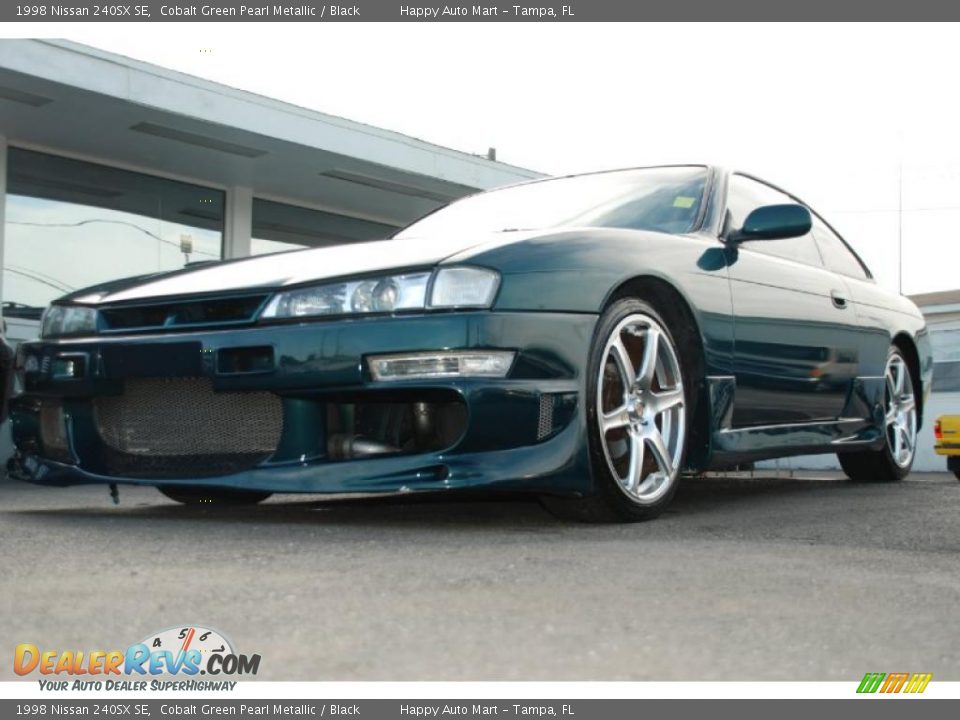 1998 Nissan 240SX SE Cobalt Green Pearl Metallic / Black Photo #11