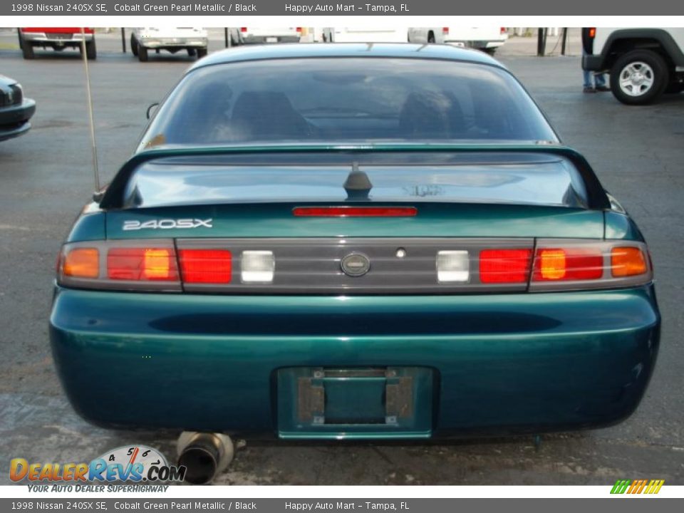 1998 Nissan 240SX SE Cobalt Green Pearl Metallic / Black Photo #12