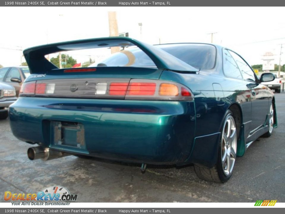 1998 Nissan 240SX SE Cobalt Green Pearl Metallic / Black Photo #13