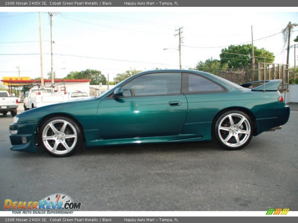 1998 Nissan 240SX SE Cobalt Green Pearl Metallic / Black Photo #14