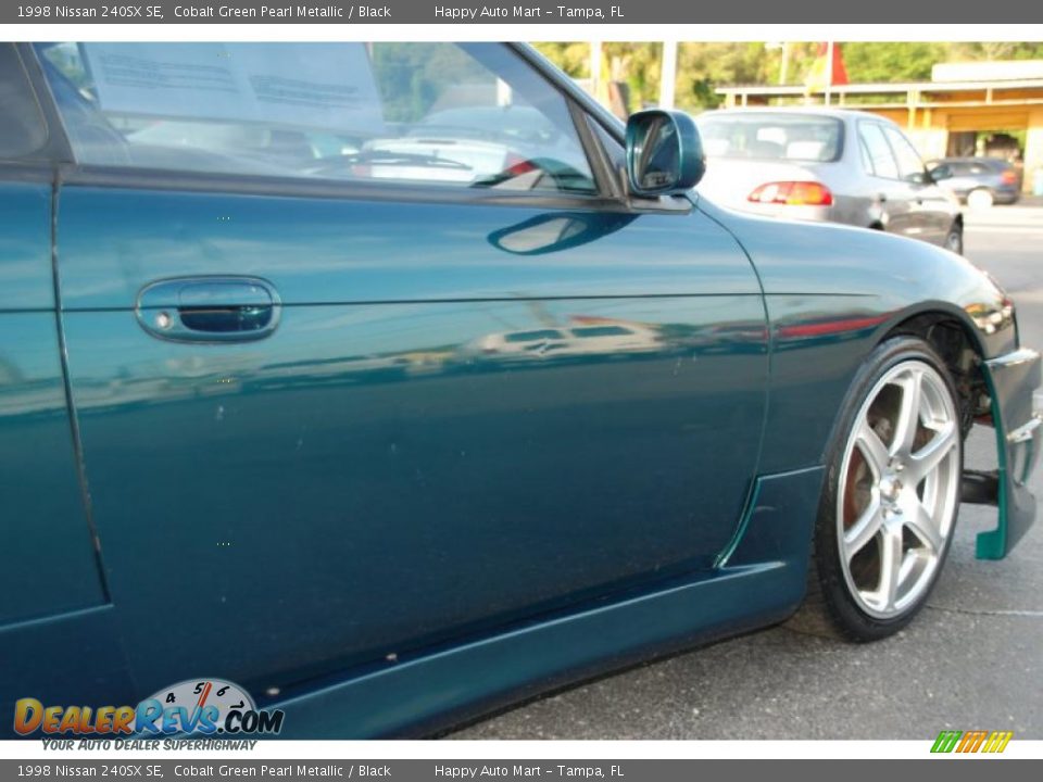 1998 Nissan 240SX SE Cobalt Green Pearl Metallic / Black Photo #16