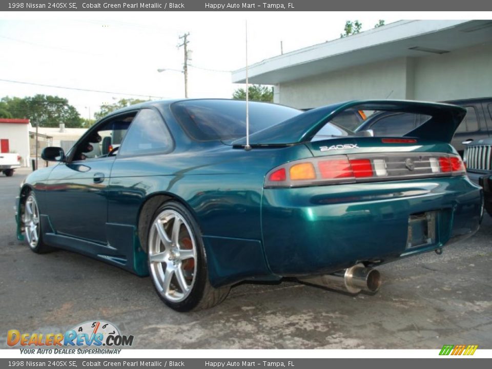 1998 Nissan 240SX SE Cobalt Green Pearl Metallic / Black Photo #17