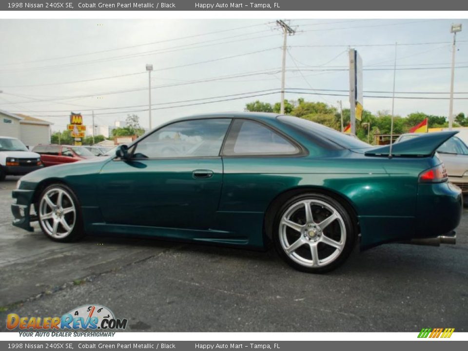 1998 Nissan 240SX SE Cobalt Green Pearl Metallic / Black Photo #18