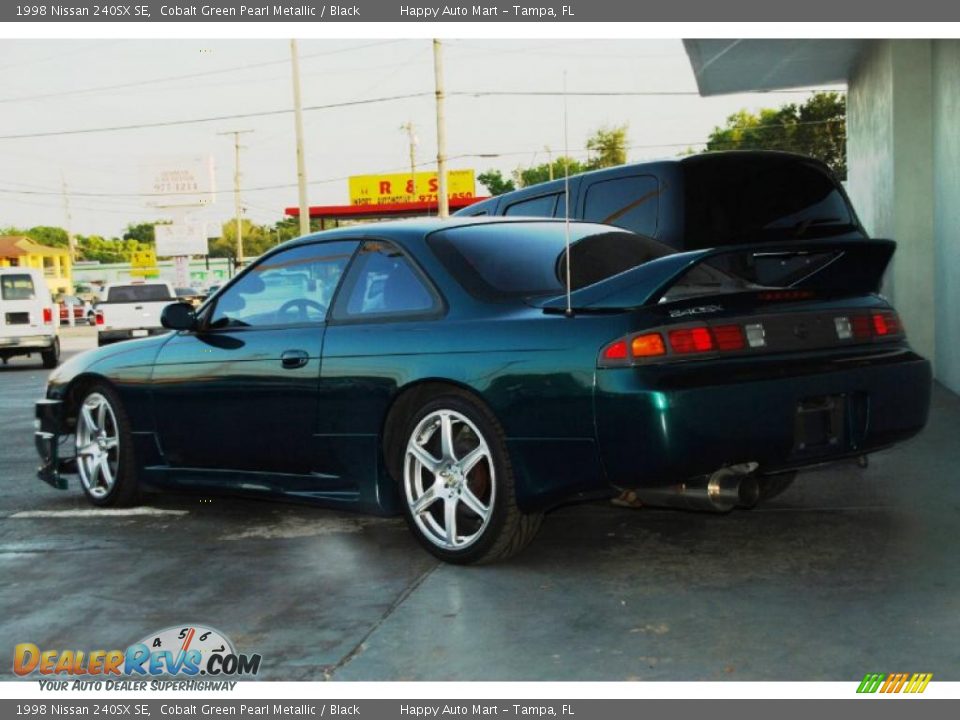 1998 Nissan 240SX SE Cobalt Green Pearl Metallic / Black Photo #19