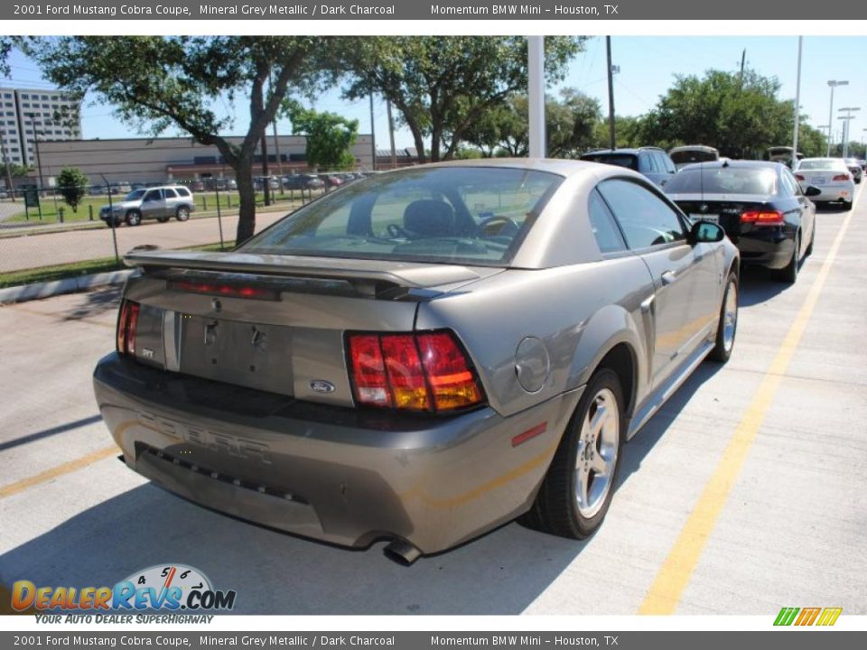 2001 Ford Mustang Cobra Coupe Mineral Grey Metallic / Dark Charcoal Photo #3