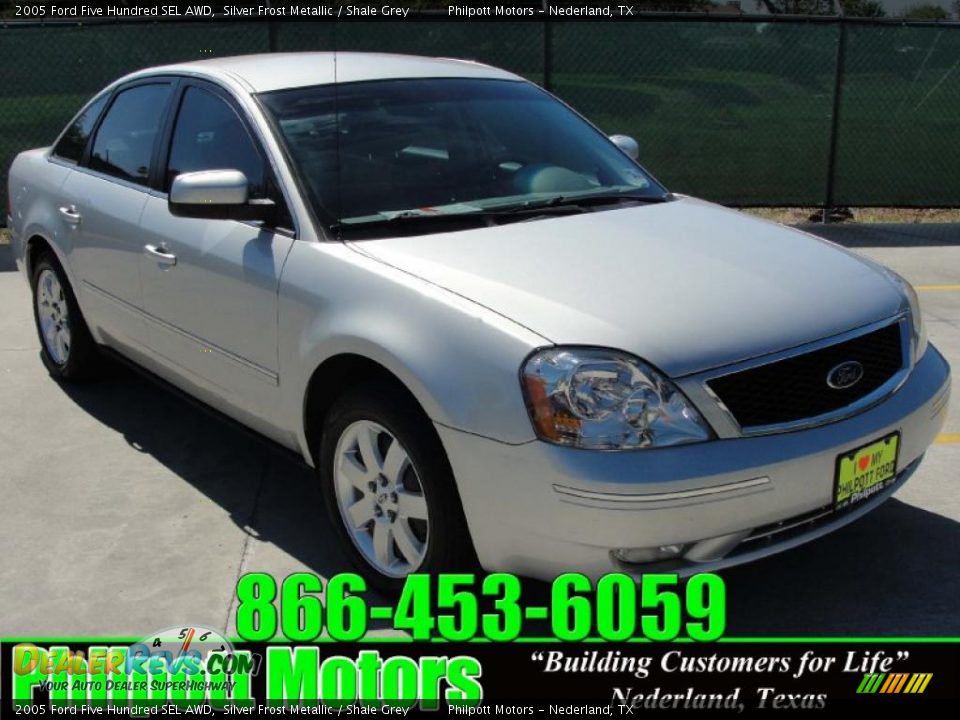 2005 Ford Five Hundred SEL AWD Silver Frost Metallic / Shale Grey Photo #1