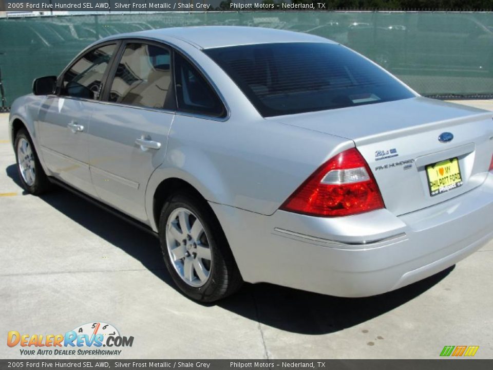 2005 Ford Five Hundred SEL AWD Silver Frost Metallic / Shale Grey Photo #5