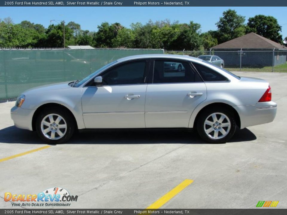 2005 Ford Five Hundred SEL AWD Silver Frost Metallic / Shale Grey Photo #6