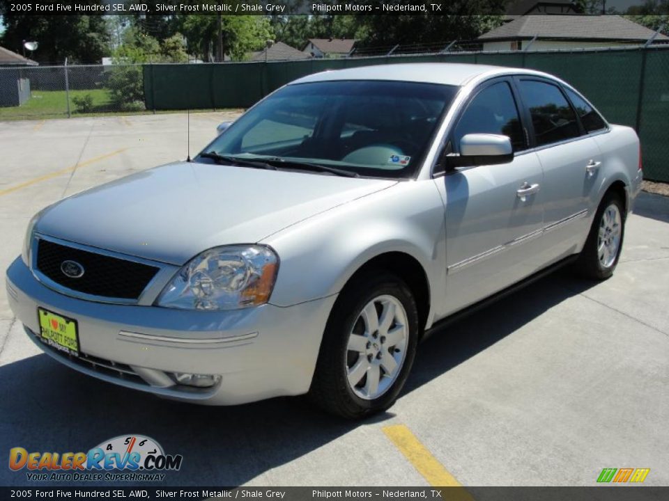 2005 Ford Five Hundred SEL AWD Silver Frost Metallic / Shale Grey Photo #7