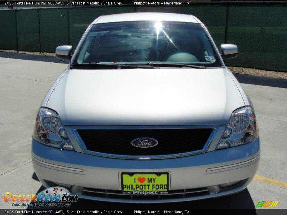 2005 Ford Five Hundred SEL AWD Silver Frost Metallic / Shale Grey Photo #8