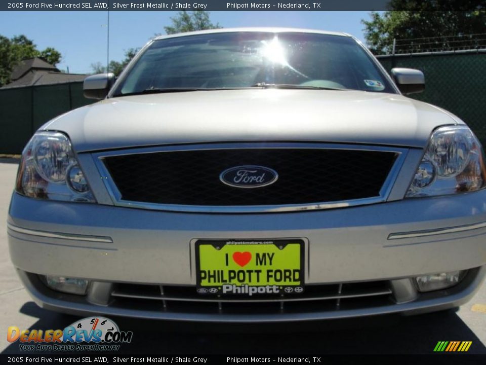 2005 Ford Five Hundred SEL AWD Silver Frost Metallic / Shale Grey Photo #9