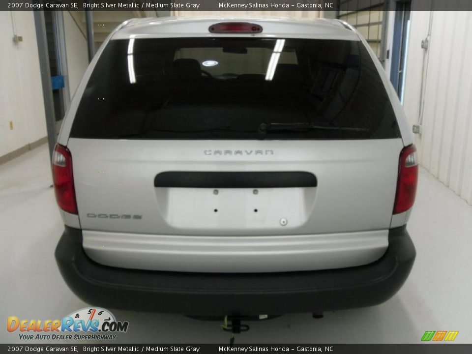 2007 Dodge Caravan SE Bright Silver Metallic / Medium Slate Gray Photo #3