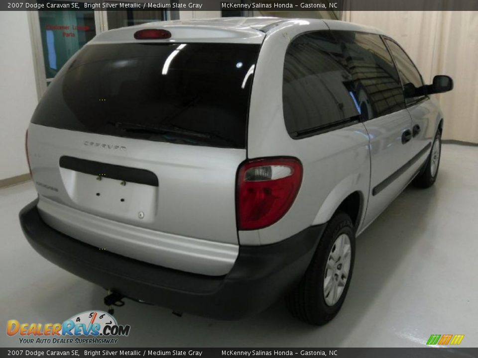 2007 Dodge Caravan SE Bright Silver Metallic / Medium Slate Gray Photo #4