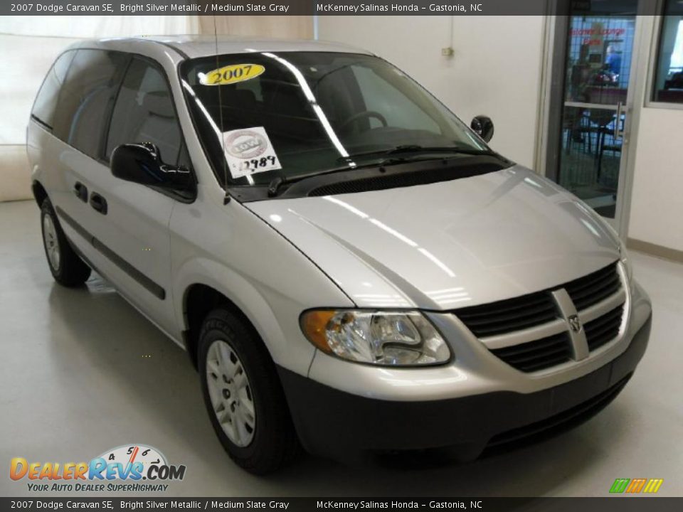 2007 Dodge Caravan SE Bright Silver Metallic / Medium Slate Gray Photo #5