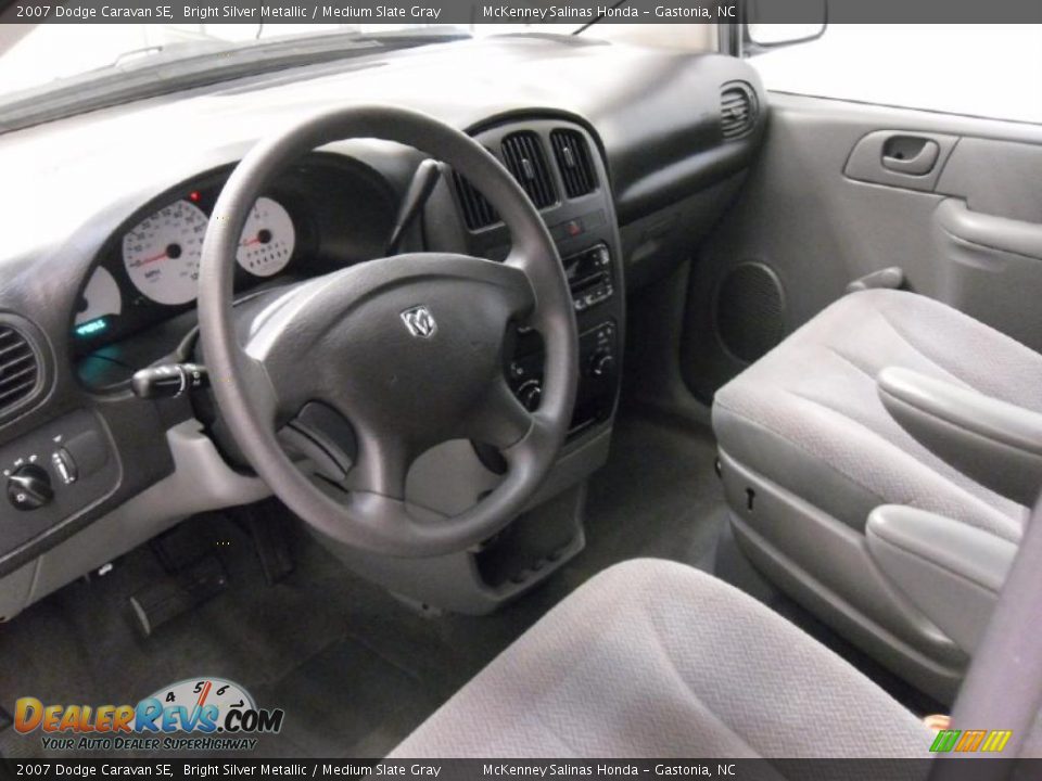 2007 Dodge Caravan SE Bright Silver Metallic / Medium Slate Gray Photo #21