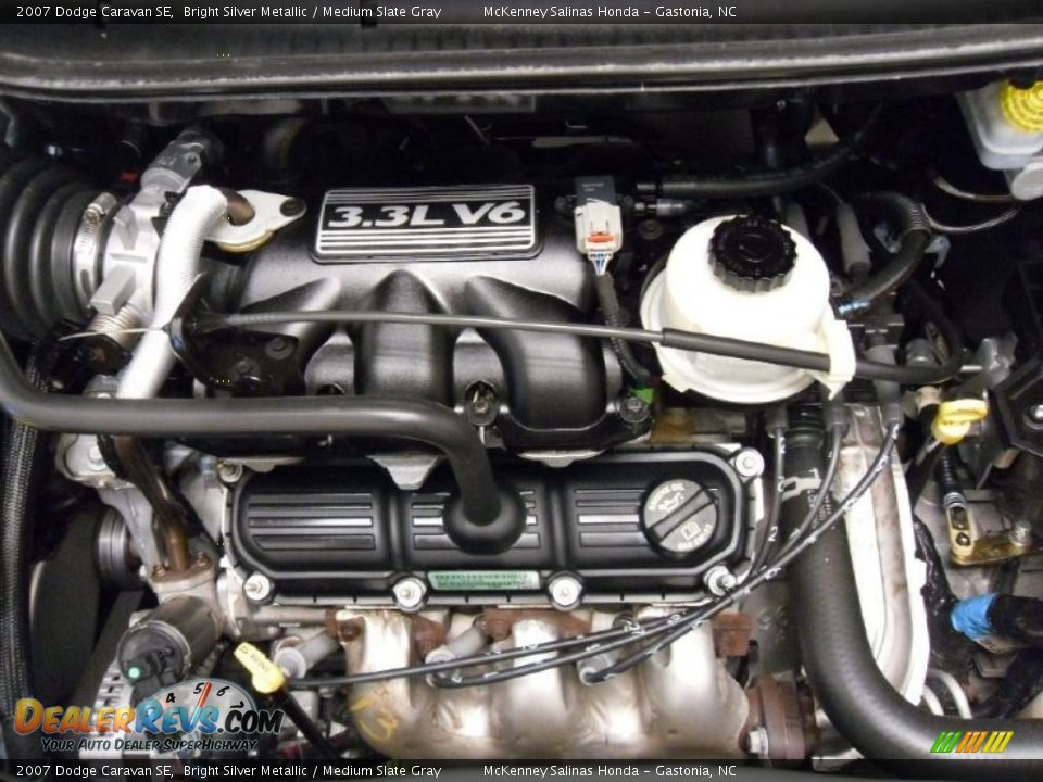 2007 Dodge Caravan SE Bright Silver Metallic / Medium Slate Gray Photo #23