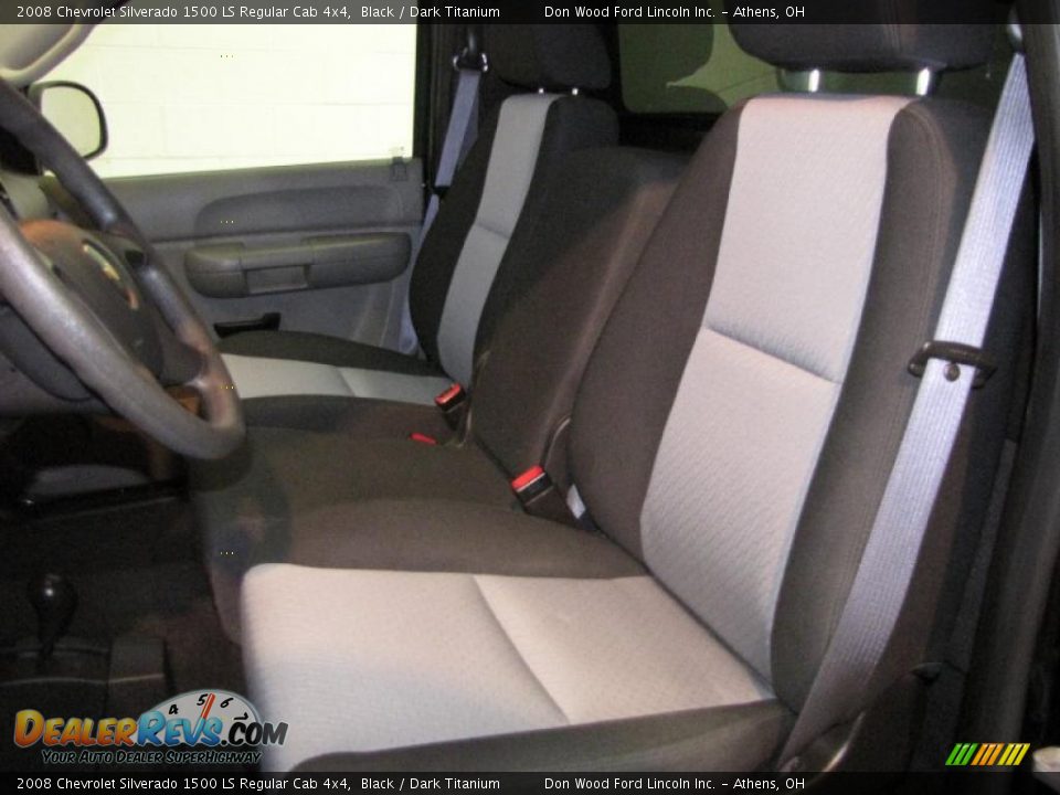 2008 Chevrolet Silverado 1500 LS Regular Cab 4x4 Black / Dark Titanium Photo #10