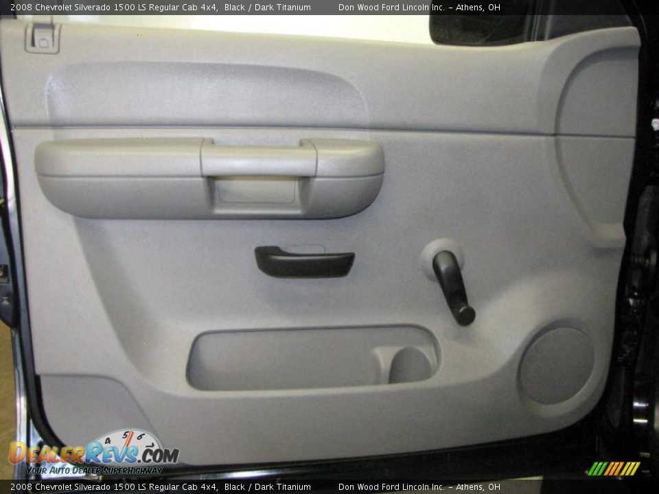 2008 Chevrolet Silverado 1500 LS Regular Cab 4x4 Black / Dark Titanium Photo #12