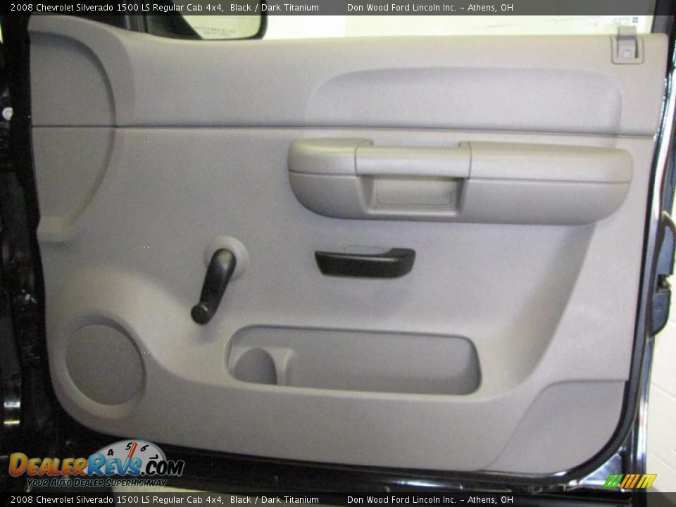2008 Chevrolet Silverado 1500 LS Regular Cab 4x4 Black / Dark Titanium Photo #13