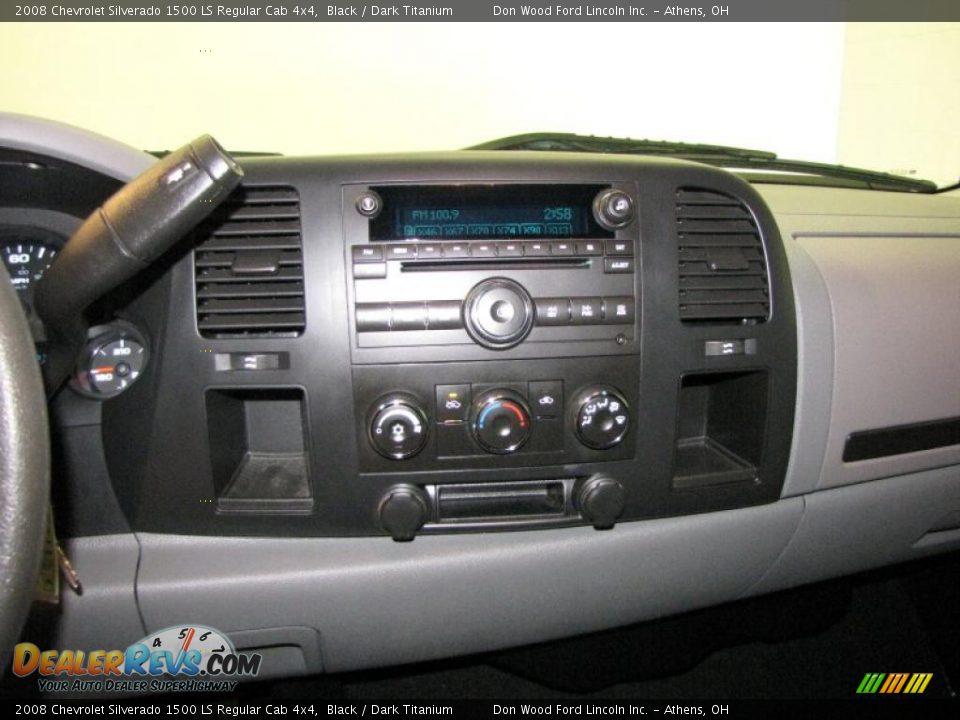 2008 Chevrolet Silverado 1500 LS Regular Cab 4x4 Black / Dark Titanium Photo #15