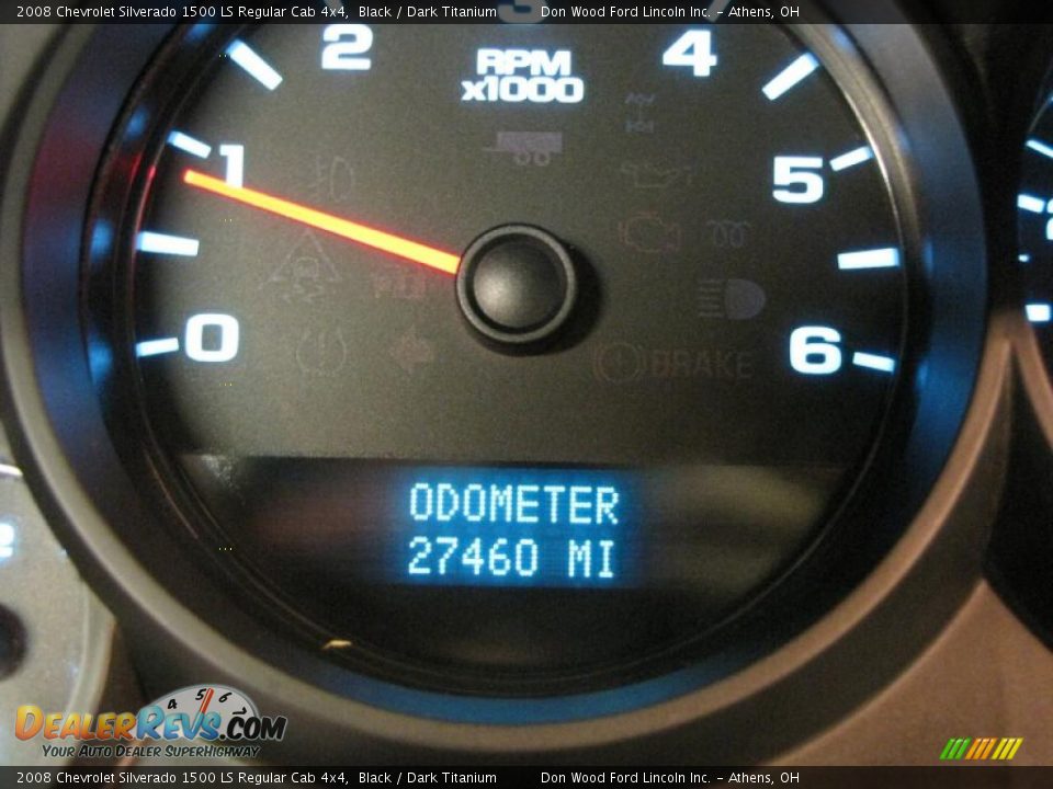 2008 Chevrolet Silverado 1500 LS Regular Cab 4x4 Black / Dark Titanium Photo #16