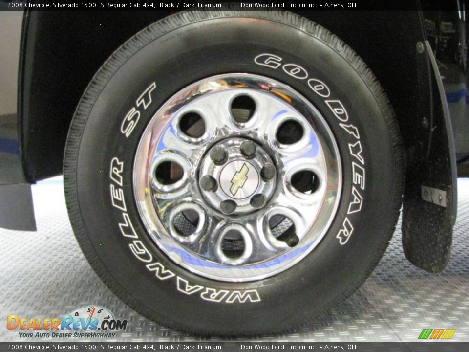 2008 Chevrolet Silverado 1500 LS Regular Cab 4x4 Black / Dark Titanium Photo #18