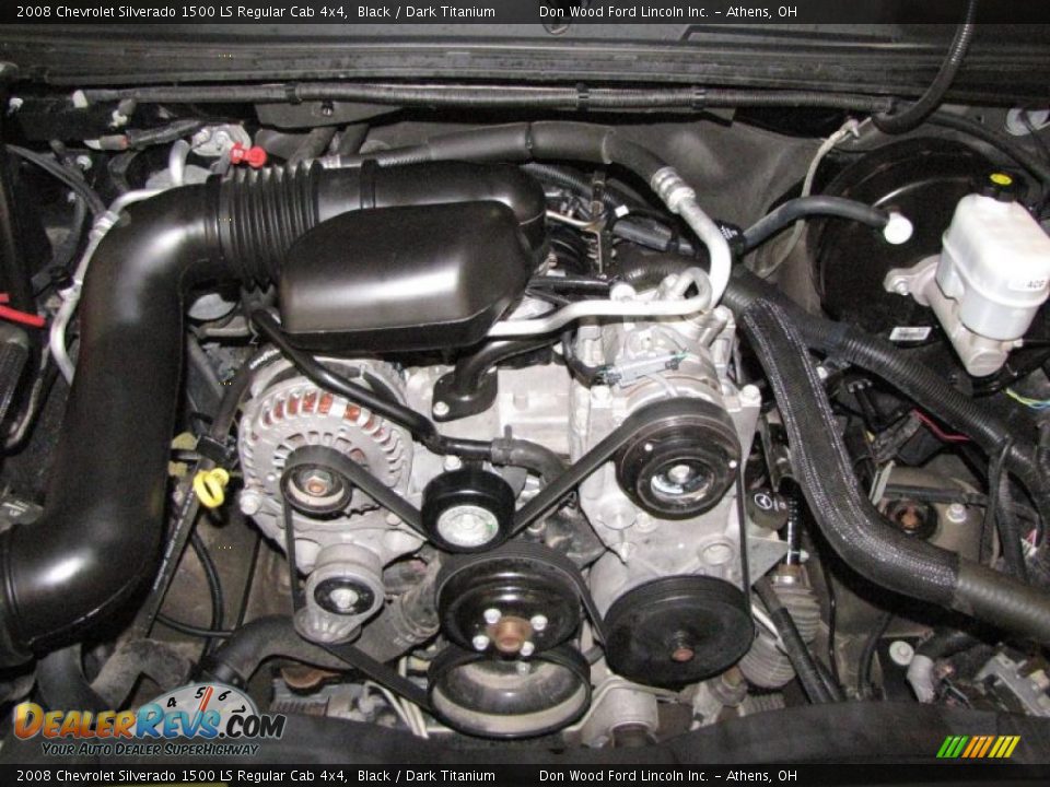 2008 Chevrolet Silverado 1500 LS Regular Cab 4x4 Black / Dark Titanium Photo #19
