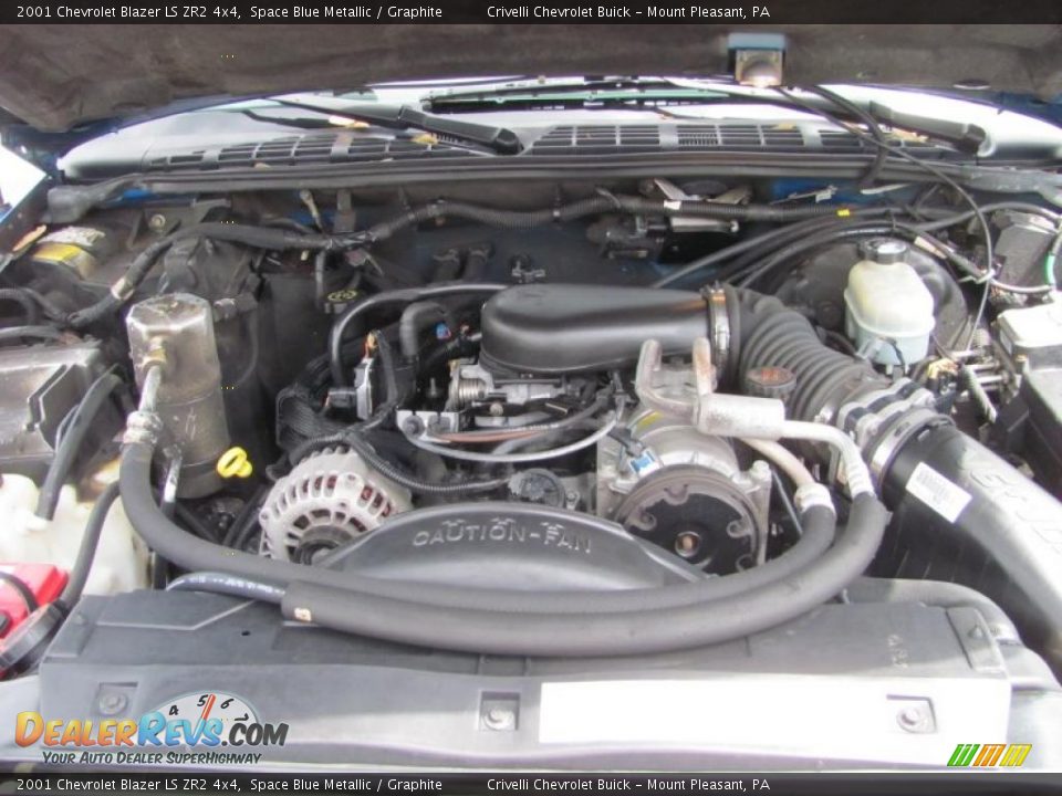 2001 Chevrolet Blazer LS ZR2 4x4 Space Blue Metallic / Graphite Photo #6