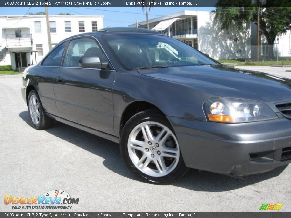 2003 Acura CL 3.2 Type S Anthracite Gray Metallic / Ebony Photo #3