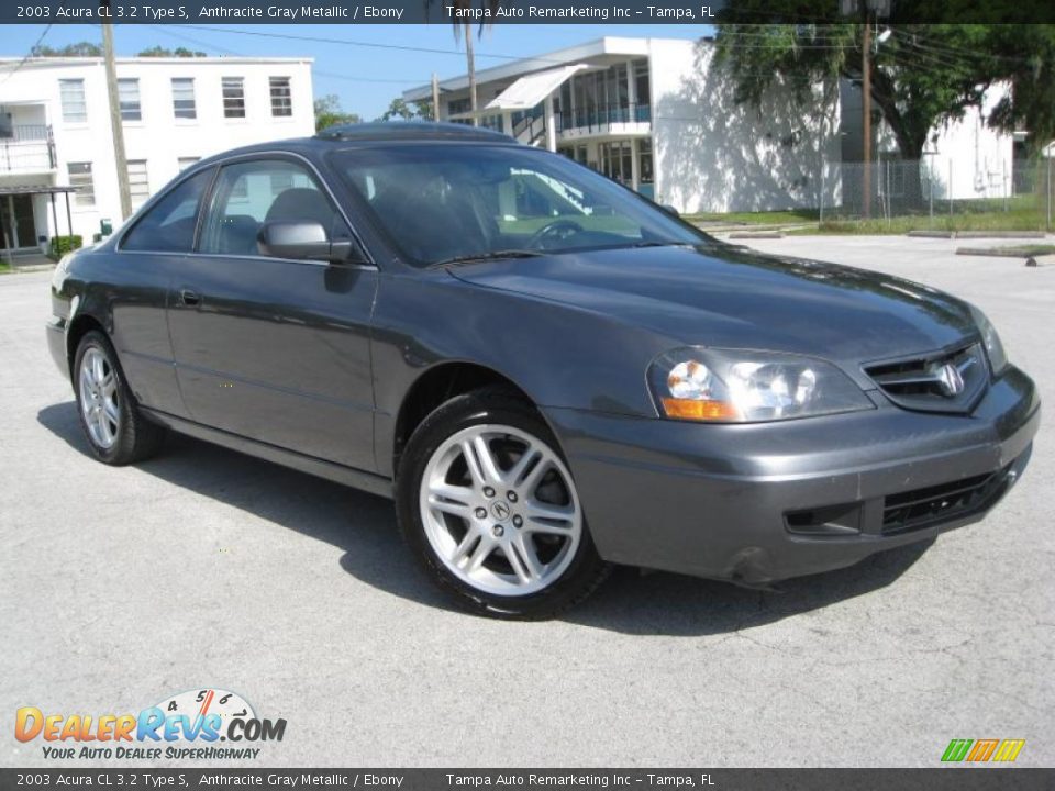 2003 Acura CL 3.2 Type S Anthracite Gray Metallic / Ebony Photo #5