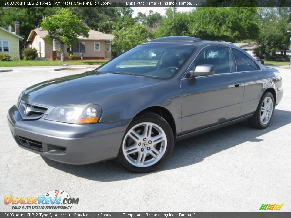 2003 Acura CL 3.2 Type S Anthracite Gray Metallic / Ebony Photo #6