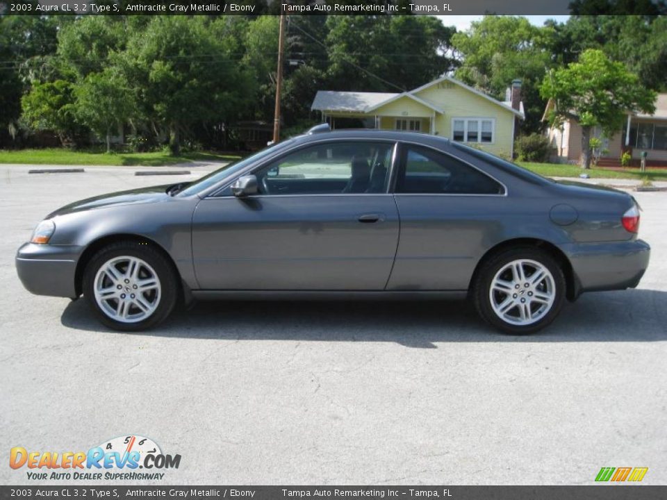 2003 Acura CL 3.2 Type S Anthracite Gray Metallic / Ebony Photo #7