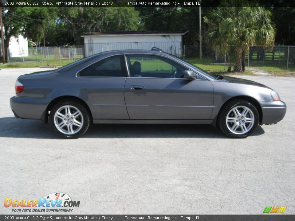 2003 Acura CL 3.2 Type S Anthracite Gray Metallic / Ebony Photo #8