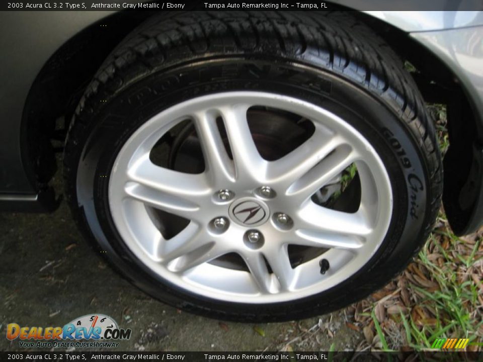 2003 Acura CL 3.2 Type S Anthracite Gray Metallic / Ebony Photo #16