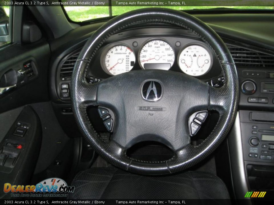 2003 Acura CL 3.2 Type S Anthracite Gray Metallic / Ebony Photo #24