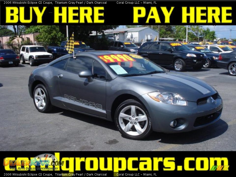 2006 Mitsubishi Eclipse GS Coupe Titanium Gray Pearl / Dark Charcoal Photo #1