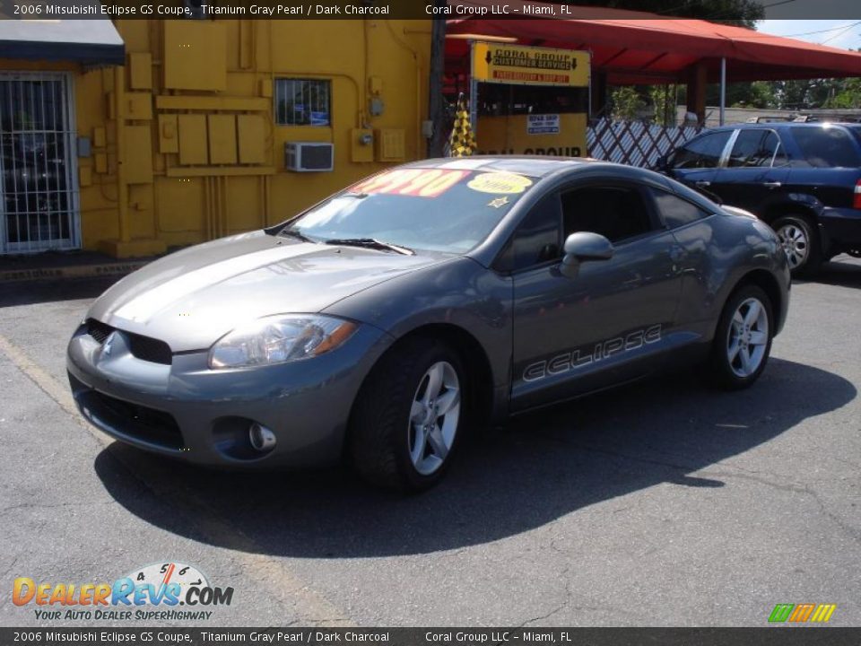 2006 Mitsubishi Eclipse GS Coupe Titanium Gray Pearl / Dark Charcoal Photo #3