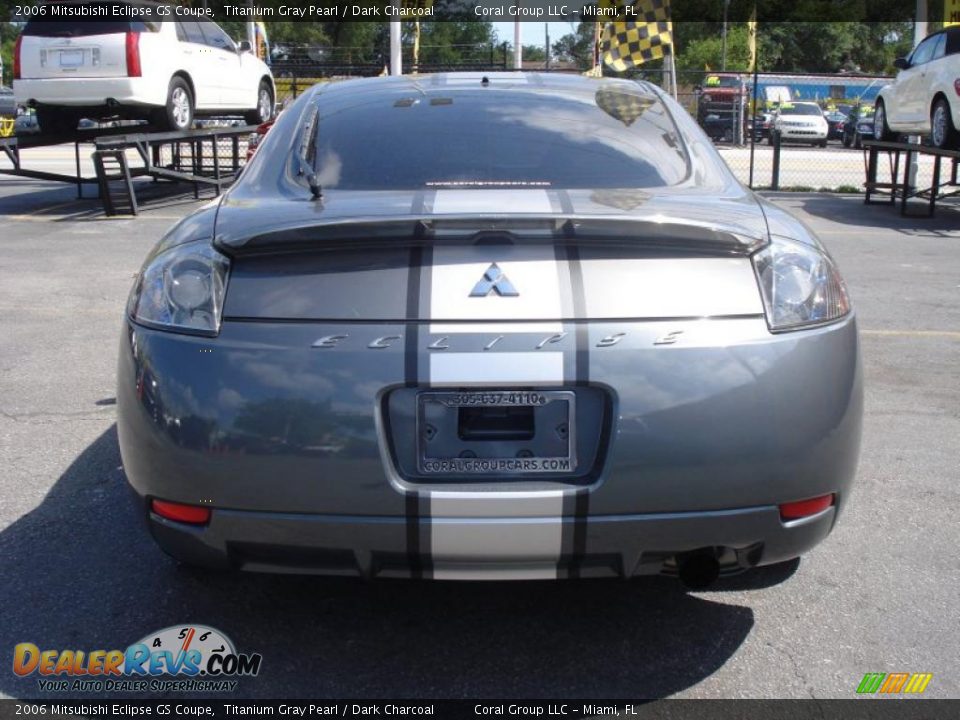 2006 Mitsubishi Eclipse GS Coupe Titanium Gray Pearl / Dark Charcoal Photo #5