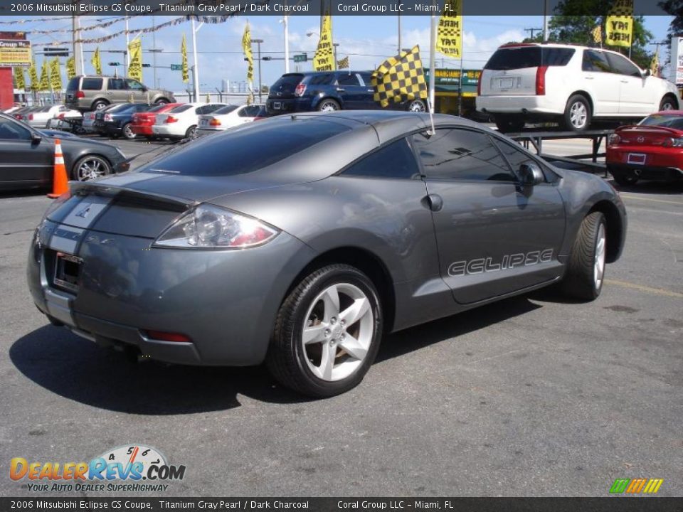 2006 Mitsubishi Eclipse GS Coupe Titanium Gray Pearl / Dark Charcoal Photo #6