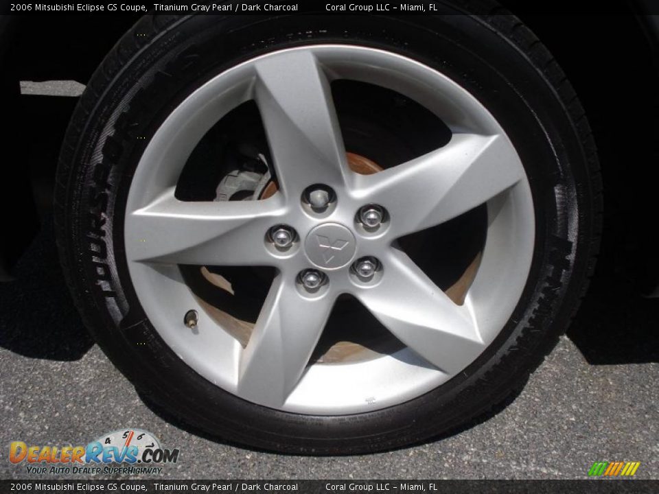 2006 Mitsubishi Eclipse GS Coupe Titanium Gray Pearl / Dark Charcoal Photo #7