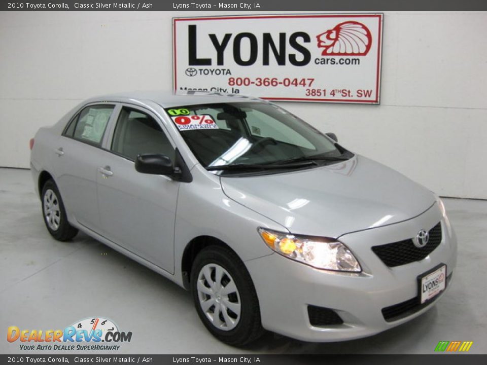 2010 Toyota Corolla Classic Silver Metallic / Ash Photo #1