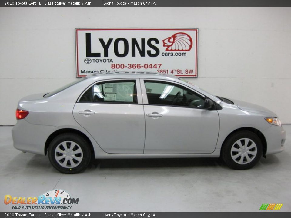 2010 Toyota Corolla Classic Silver Metallic / Ash Photo #10