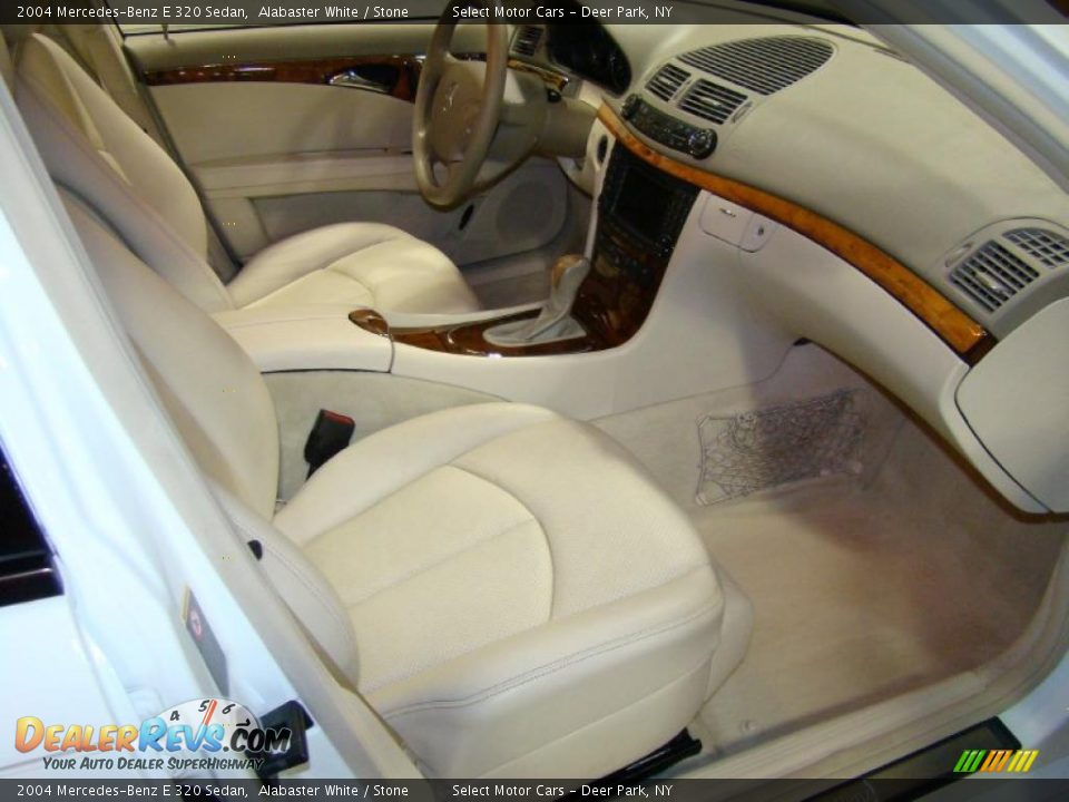 2004 Mercedes-Benz E 320 Sedan Alabaster White / Stone Photo #12