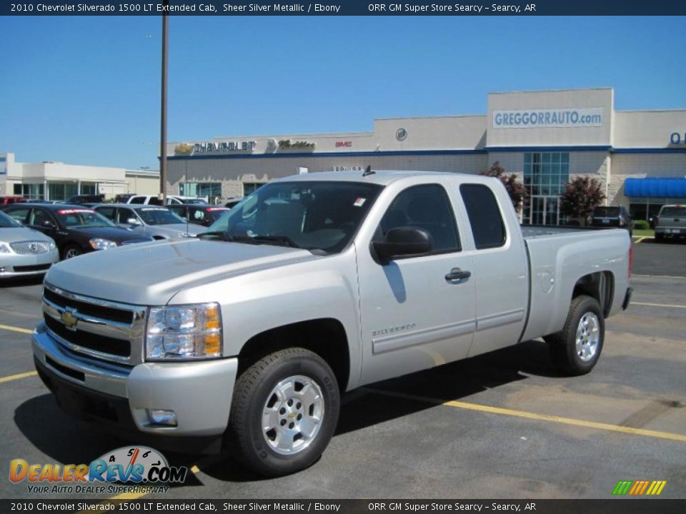 2010 Chevrolet Silverado 1500 LT Extended Cab Sheer Silver Metallic / Ebony Photo #1