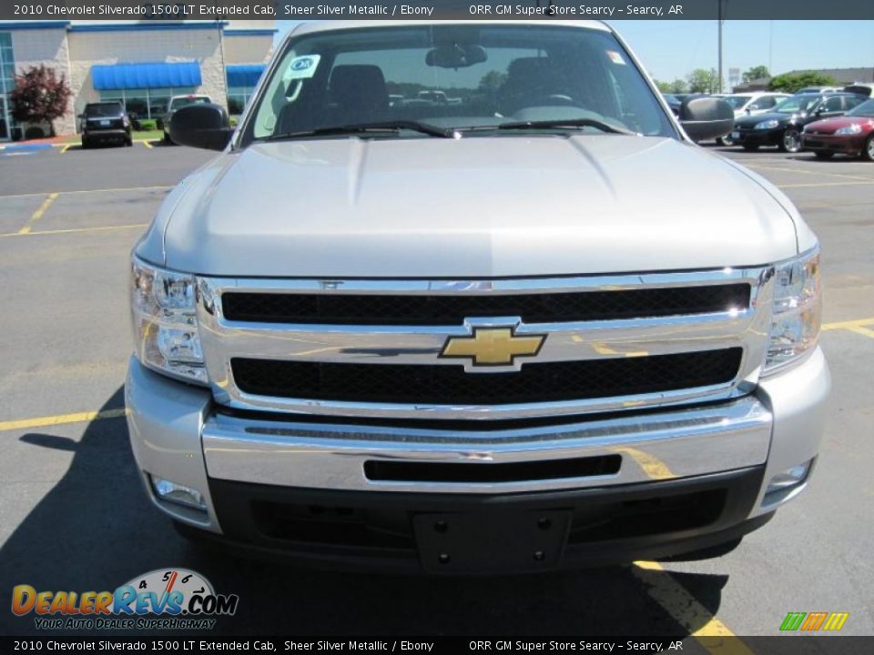 2010 Chevrolet Silverado 1500 LT Extended Cab Sheer Silver Metallic / Ebony Photo #2