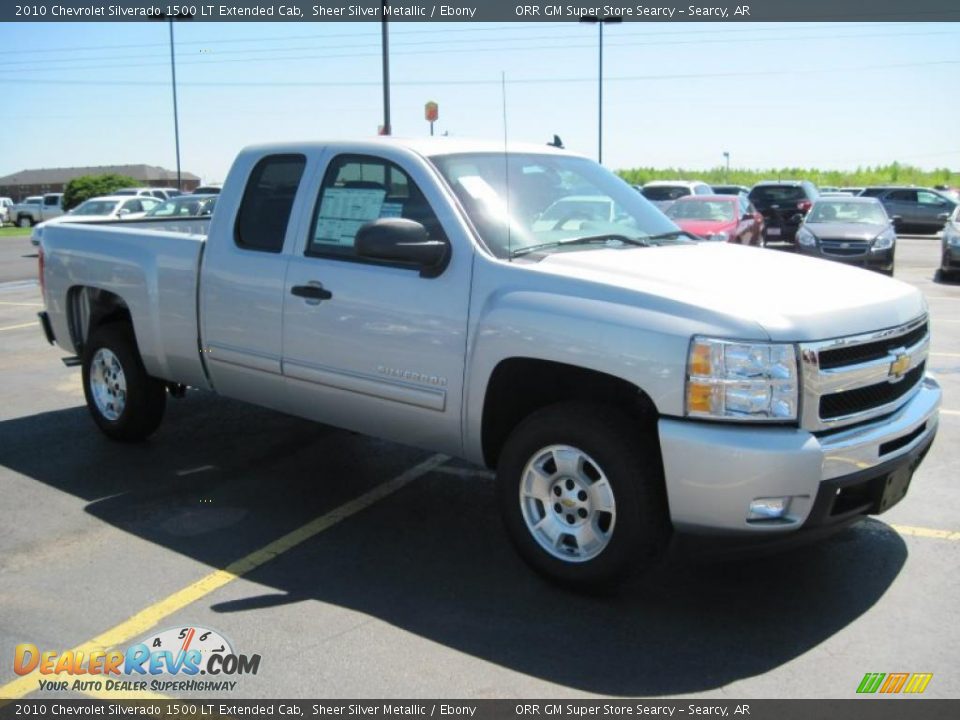 2010 Chevrolet Silverado 1500 LT Extended Cab Sheer Silver Metallic / Ebony Photo #3
