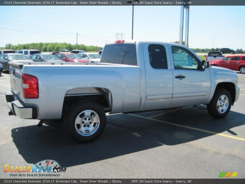 2010 Chevrolet Silverado 1500 LT Extended Cab Sheer Silver Metallic / Ebony Photo #4