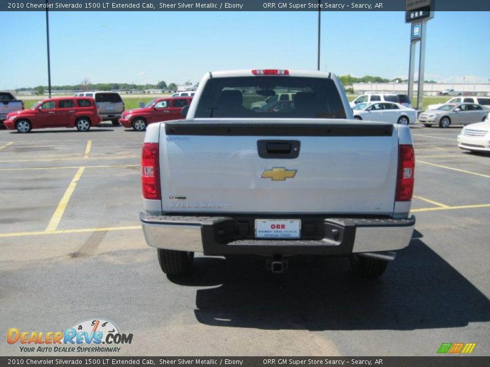2010 Chevrolet Silverado 1500 LT Extended Cab Sheer Silver Metallic / Ebony Photo #5